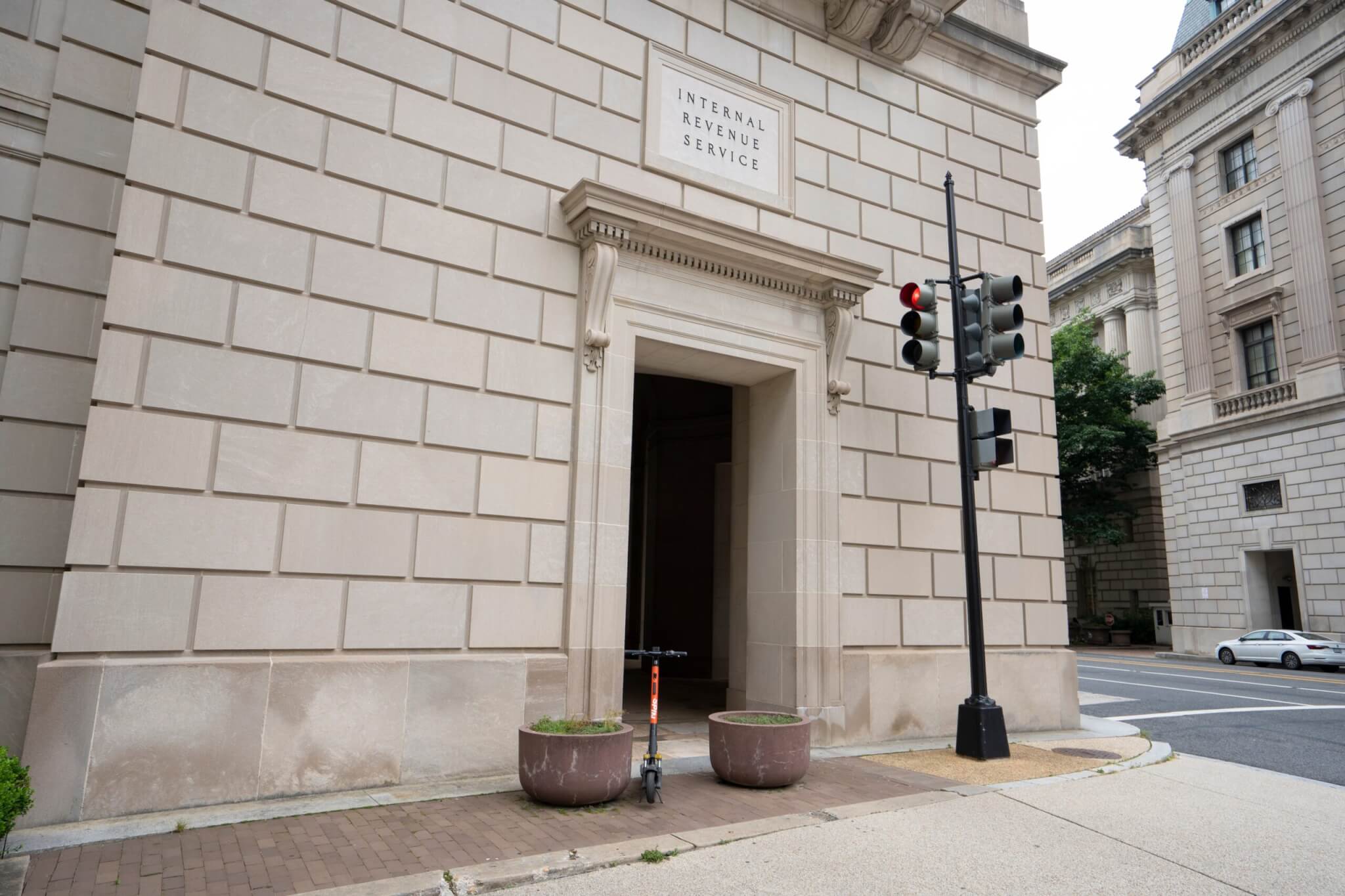 image of a brick IRS building.