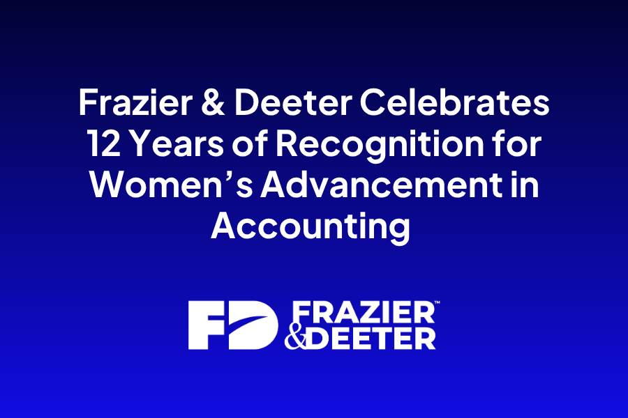 Frazier & Deeter Celebrates 12 Years of Recognition for Women's Advancement in Accounting